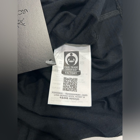 Arc’teryx Women's Medium Lana Merino Wool Hoody Black NWT Jacket - Picture 6 of 11